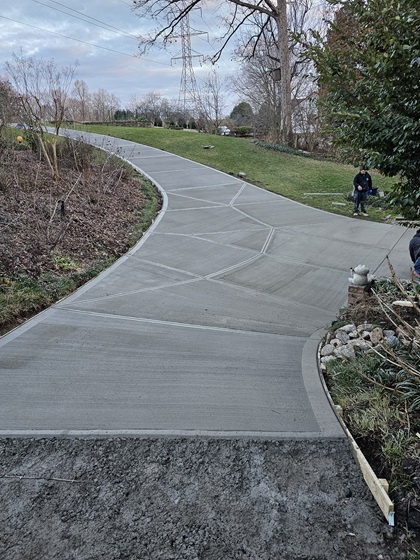 Concrete Driveway Project Completed By Youngblood Waterproofing & Concrete Services