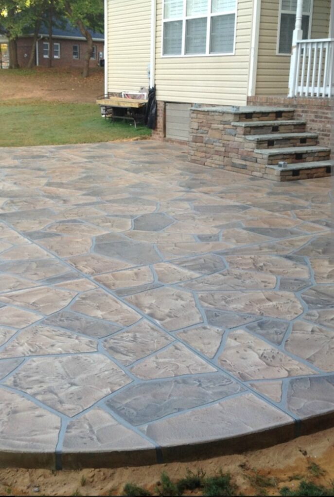 Stamped Concrete Work Done By Youngblood Waterproofing